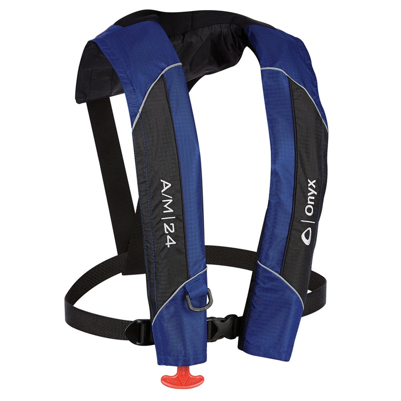 Onyx A/M-24 Automatic/Manual Inflatable PFD Life Jacket – Blue [132000-500-004-15]