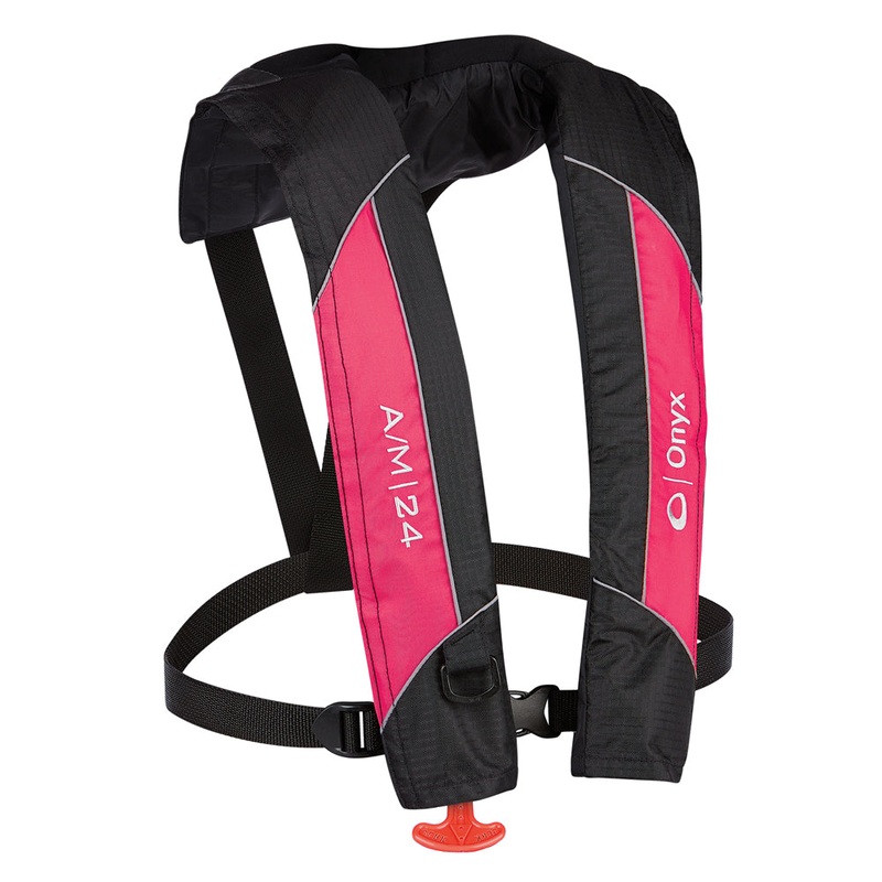 Onyx A/M-24 Automatic/Manual Inflatable PFD Life Jacket – Pink [132000-105-004-14]