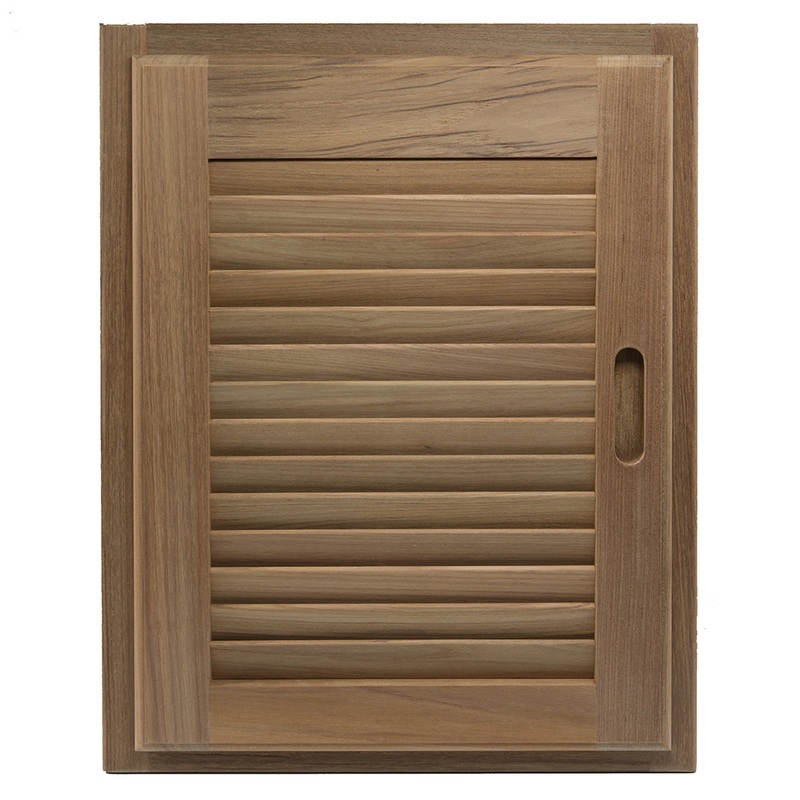 Whitecap Teak Louvered Door & Frame – Right Hand – 15 x 20 [60724]