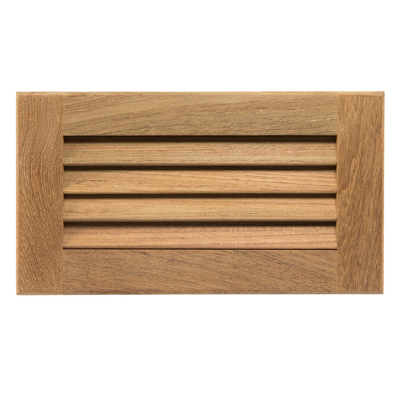 Whitecap Teak Louvered Insert – 6-3/8 x 11-3/16 x 3/4 [60714]