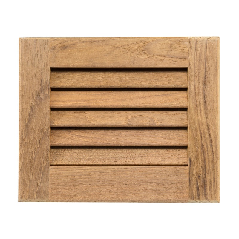 Whitecap Teak Louvered Insert – 7-1/2 x 9-1/8 x 3/4 [60712]