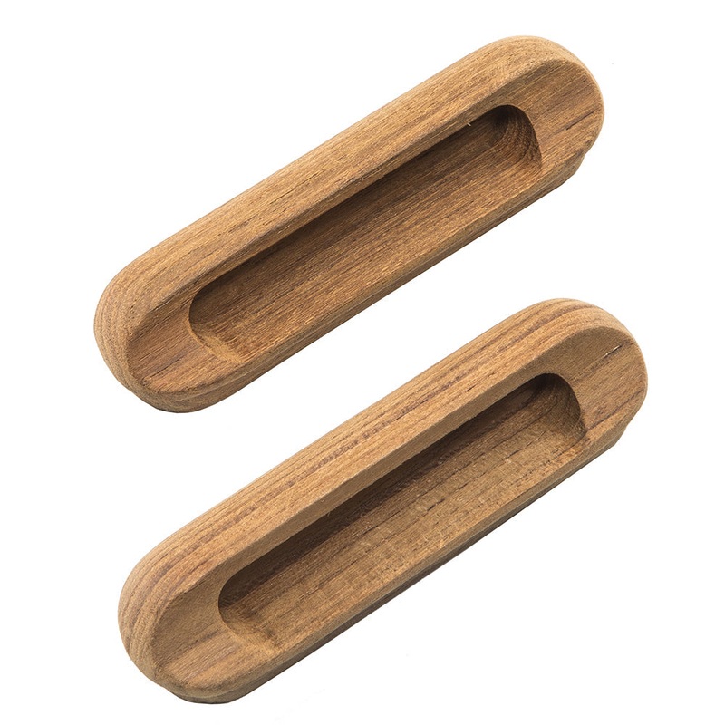 Whitecap Teak Oblong Drawer Pull – 4-1/16L – 2 Pack [60124-A]