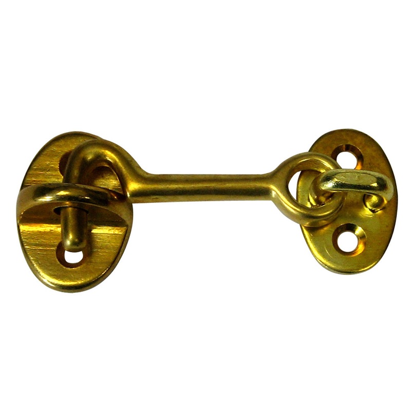 Whitecap Cabin Door Hook – Polished Brass – 2 [S-1401BC]