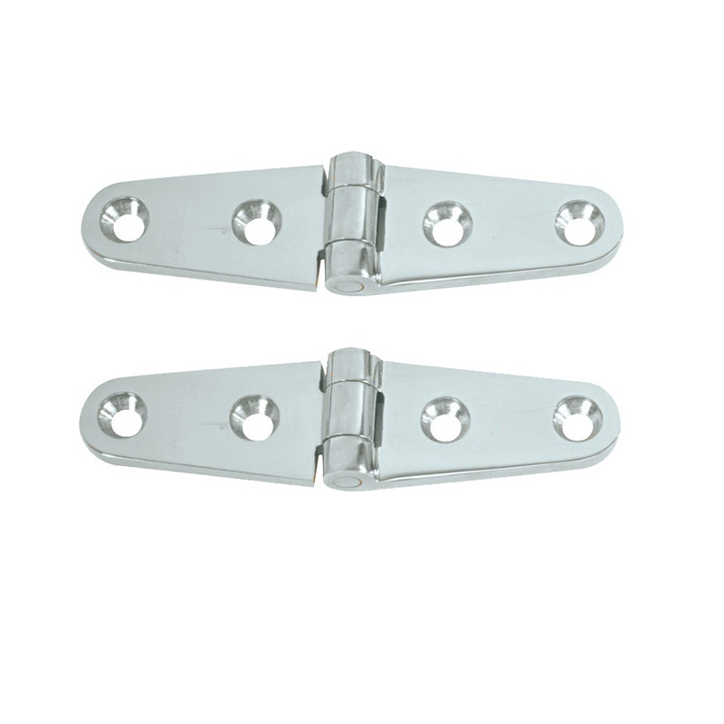 Whitecap Strap Hinge – CP/Brass – 4 x 1 – Pair [S-0604]