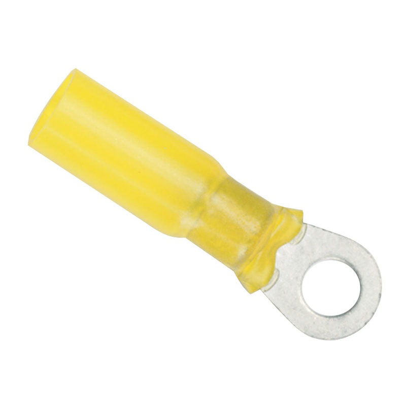 Ancor 12-10 Gauge – #10 Heat Shrink Ring Terminal – 100-Pack [312399]