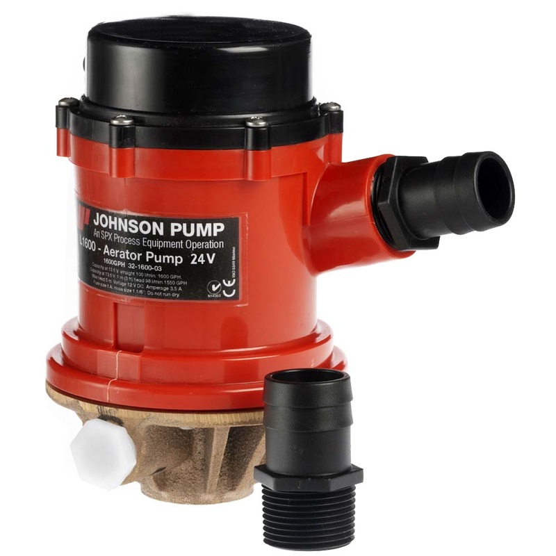Johnson Pump Pro Series 1600GPH Tournament Livewell/Baitwell Pump – 24V [16004B-24]