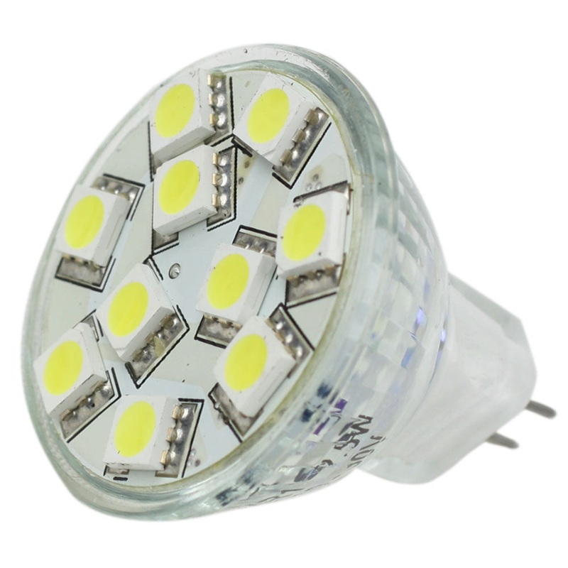 Lunasea MR11 LED Bulb – 10-30VDC/2.2W/140 Lumens – Warm White [LLB-11TW-61-00]