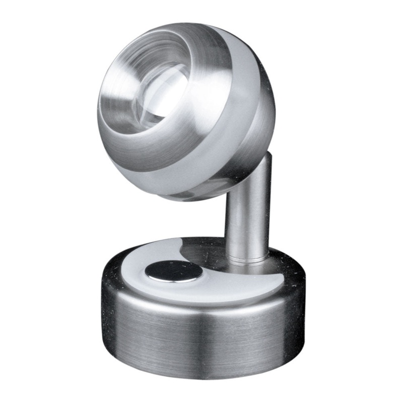 Lunasea Wall Mount LED Light w/Clear Ring & Touch Dimming – Warm White/Brushed Nickel Finish [LLB-33RW-81-OT]