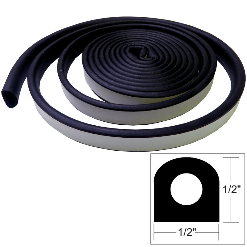 TACO Weather Seal – 10’L x 1/2W x 1/2H – Black [V30-0202B10-1]
