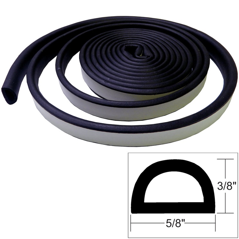 TACO Weather Seal – 10’L x 3/8H x W – Black [V30-0109B10-1]