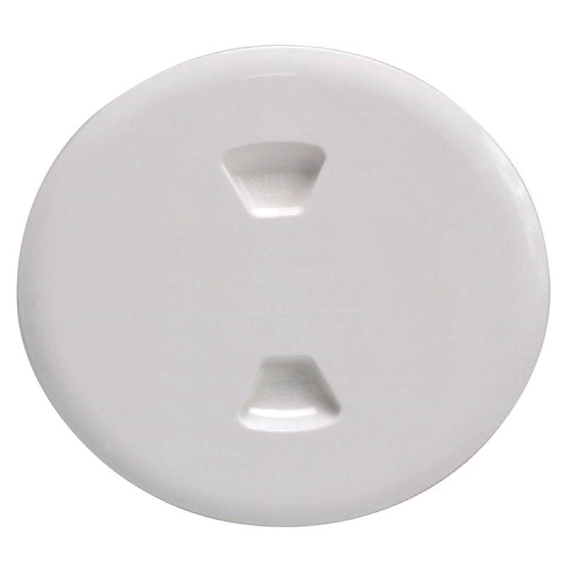 Beckson 5 Twist-Out Deck Plate – White [DP50-W]