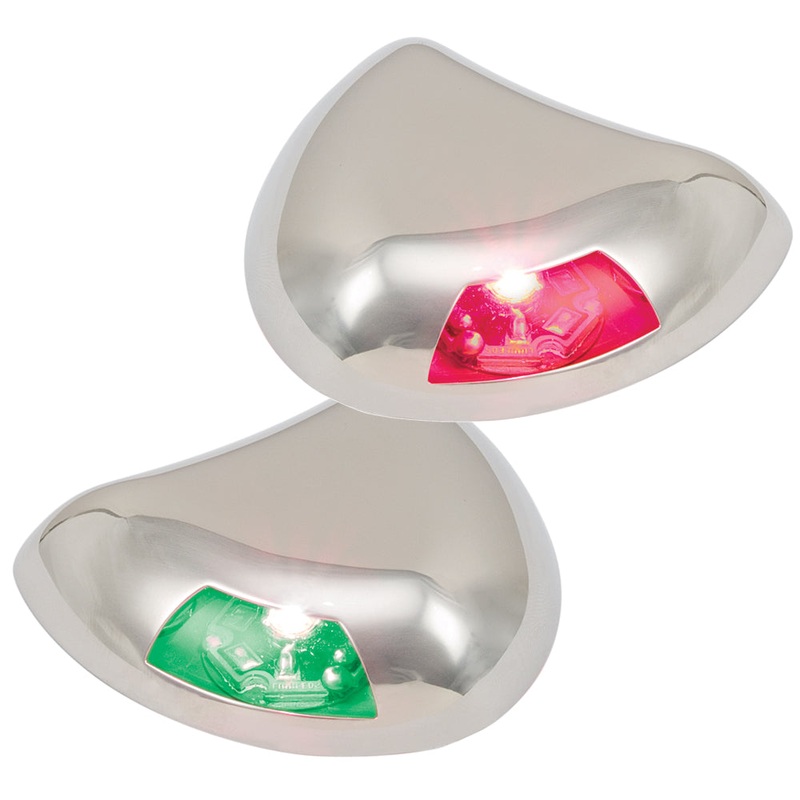 Perko Stealth Series LED Side Lights – Horizontal Mount – Red/Green [0616DP2STS]