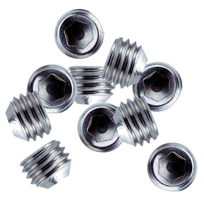 Whitecap 1/4-28 Thread SS Set Screws – 10 Pack [6249C]