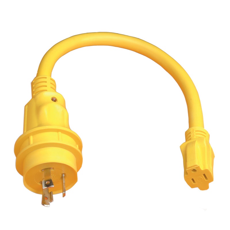 Marinco Pigtail Adapter – 15A Female to 30A Male [105SPP]