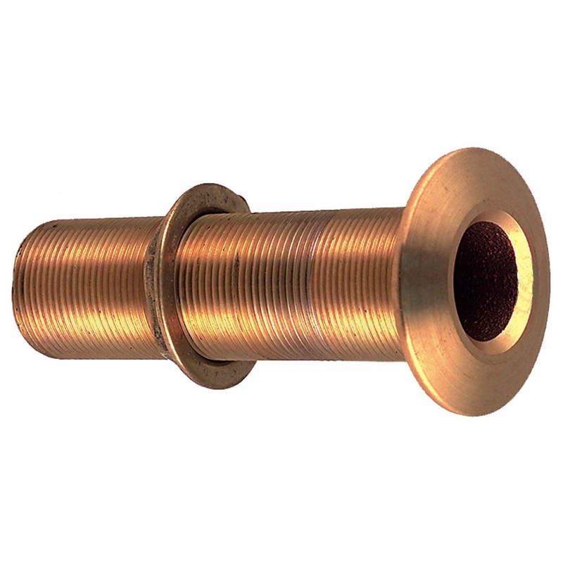 Perko 3/4 Thru-Hull Fitting w/Pipe Thread Bronze Extra Long – Max Hull 5 Thick [0348DP5PLB]