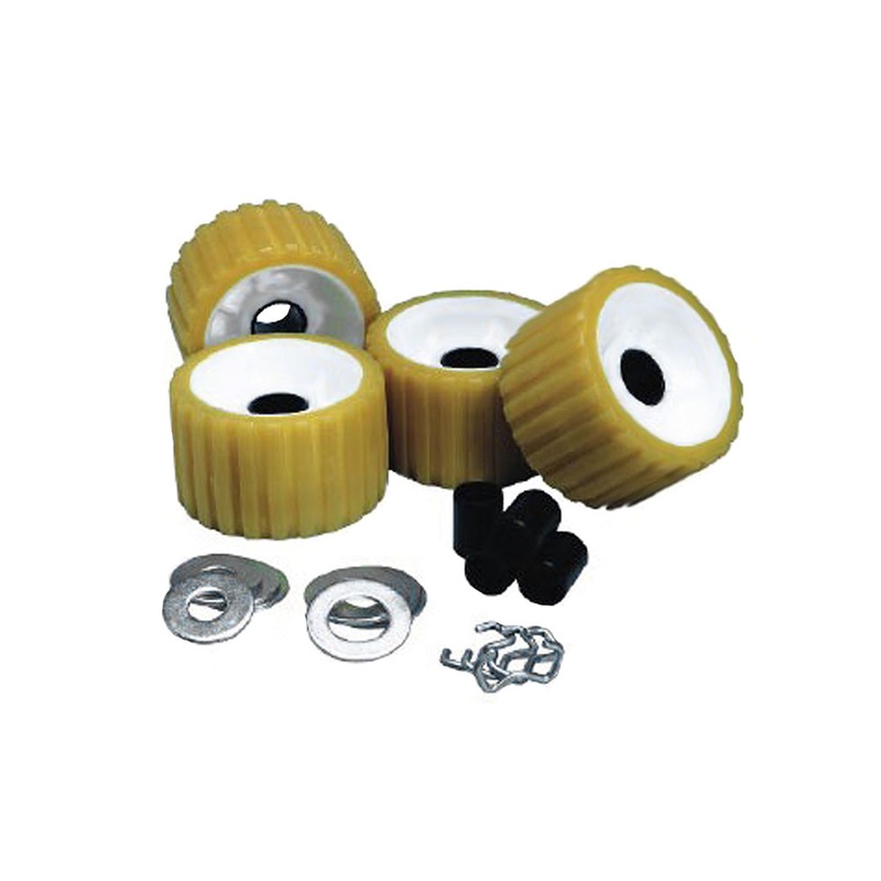 C.E. Smith Ribbed Roller Replacement Kit – 4 Pack – Gold [29310]