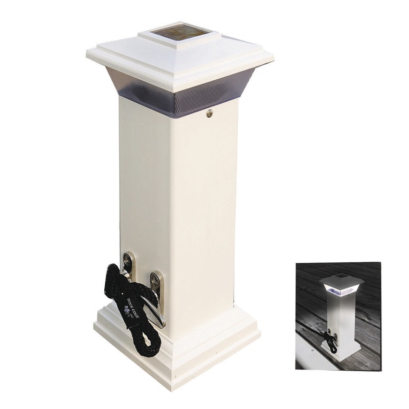 Dock Edge Cleatlite Solar Dock Light w/SS Mooring Cleat 12 [96-250-F]
