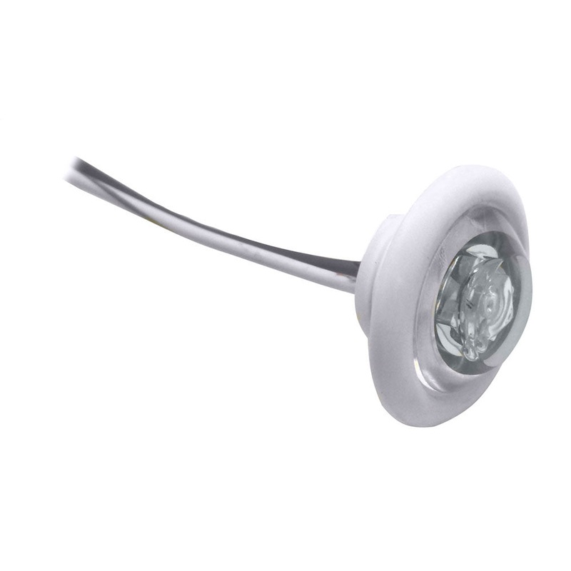 Innovative Lighting LED Bulkhead/Livewell Light The Shortie White LED w/ White Grommet [011-5540-7]