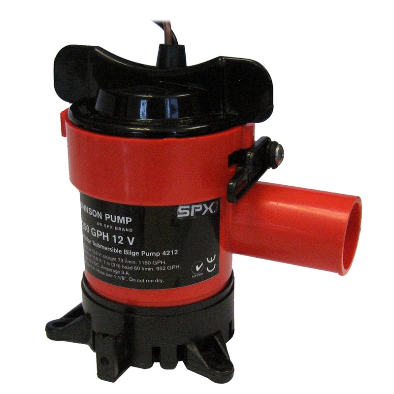 Johnson Pump 1250 GPH Bilge Pump 1-1/8 Hose 12V [42123]