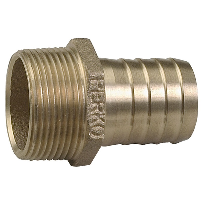 Perko 1 Pipe To Hose Adapter Straight Bronze MADE IN THE USA [0076DP6PLB]