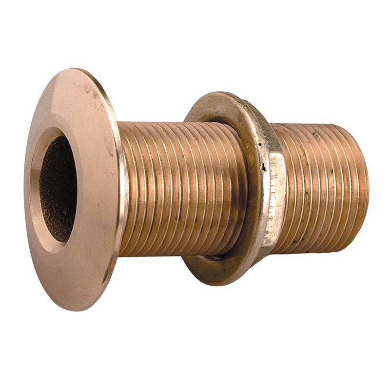 Perko 2 Thru-Hull Fitting w/Pipe Thread Bronze MADE IN THE USA [0322009PLB]