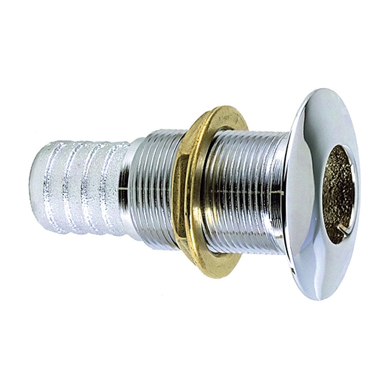 Perko 3/4 Thru-Hull Fitting f/ Hose Chrome Plated Bronze MADE IN THE USA [0350005DPC]