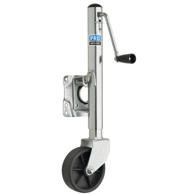 Pro Series 1000 lbs. Zinc Plated Swivel Jack w/6 Poly Wheel [EJ10000101]