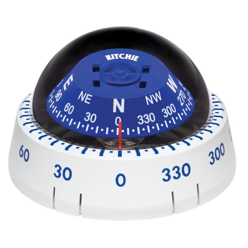 Ritchie XP-99W Kayaker Compass – Surface Mount – White [XP-99W]