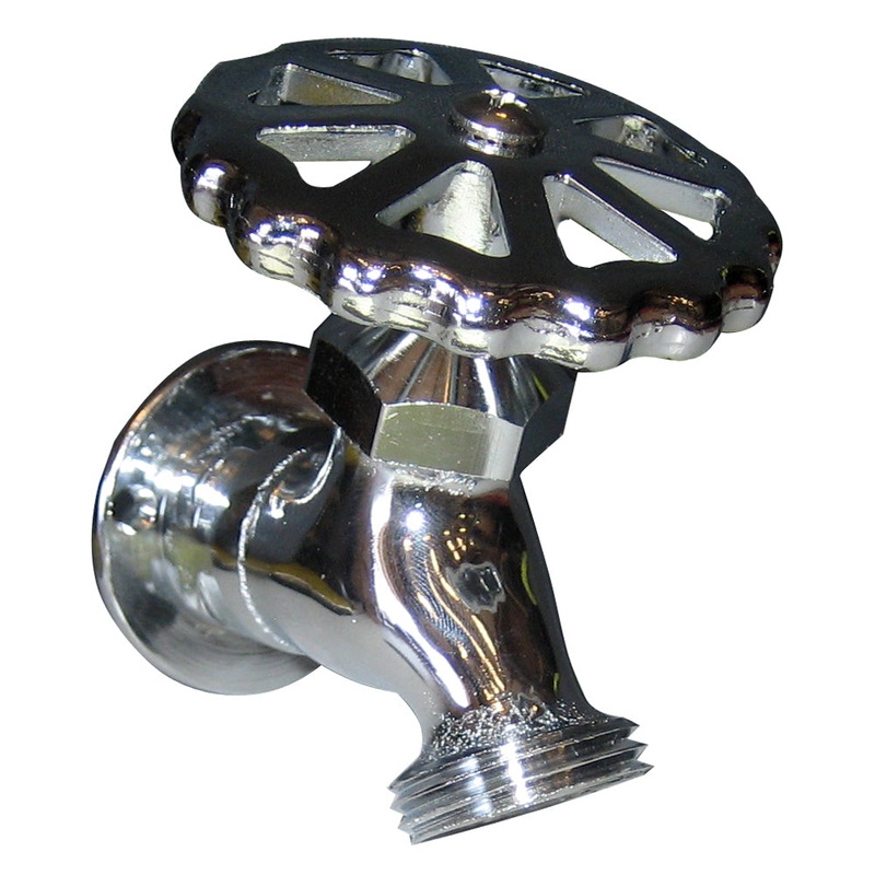 Whitecap C.P. Brass Sillcock 1-5/8 Base 3-3/16 Depth [P-2452C]
