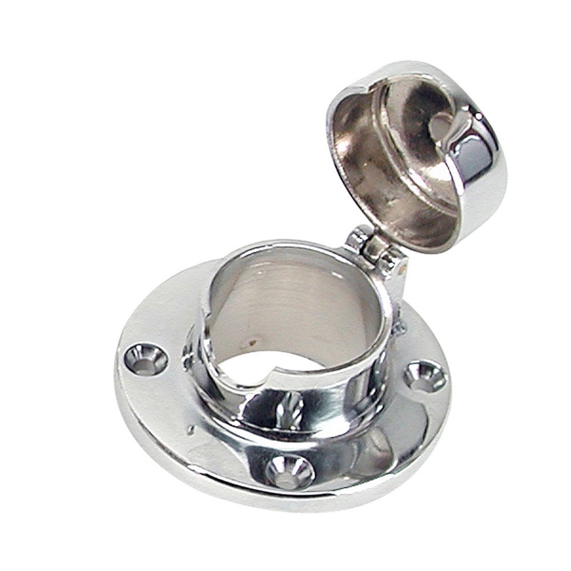 Whitecap Chain & Rope Deck Pipe Hinged 1-1/2 Opening [S-0112C]