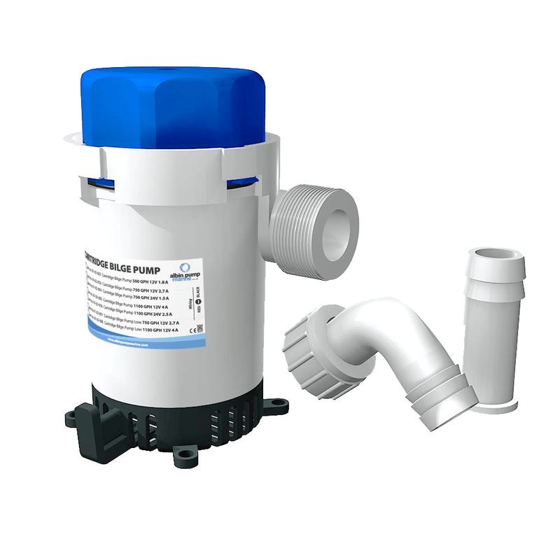Albin Group Cartridge Bilge Pump 500GPH – 12V [01-02-002]