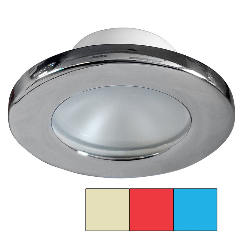 i2Systems Apeiron A3120 Screw Mount Light – Red, Warm White  Blue – Chrome Finish [A3120Z-11HCE]