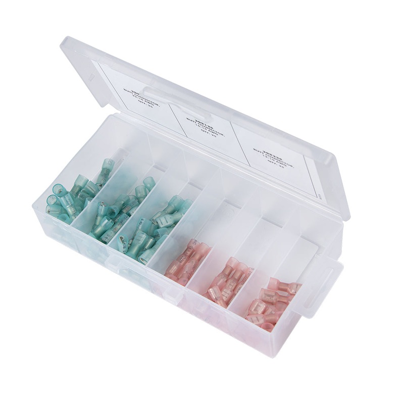 Ancor Heat Shrink Universal Speaker Connector Kit f/22-18/16-14 – Assorted 90 Piece [SPKKIT]