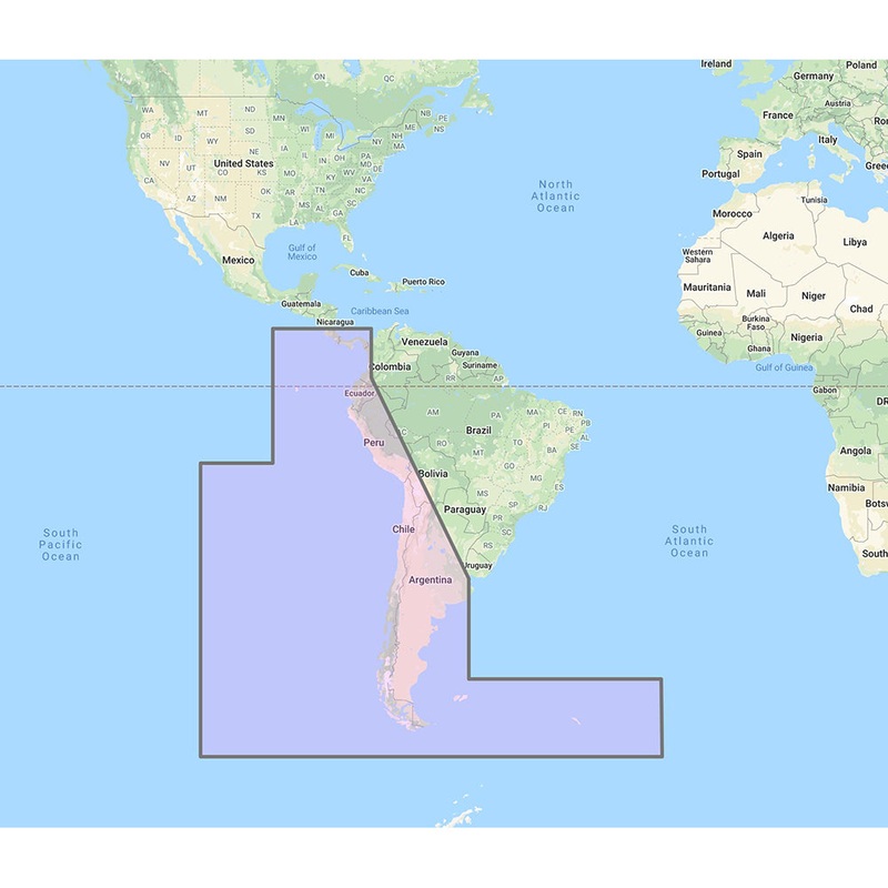 Furuno South America West Coast – Costa Rica to Chile to Falklands Vector Charts – Unlock Code [MM3-VSA-500]