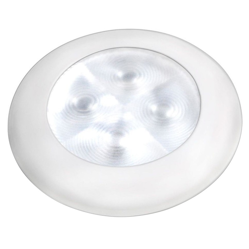 Hella Marine Courtesy Light – Warm White w/White Rim [980500741]