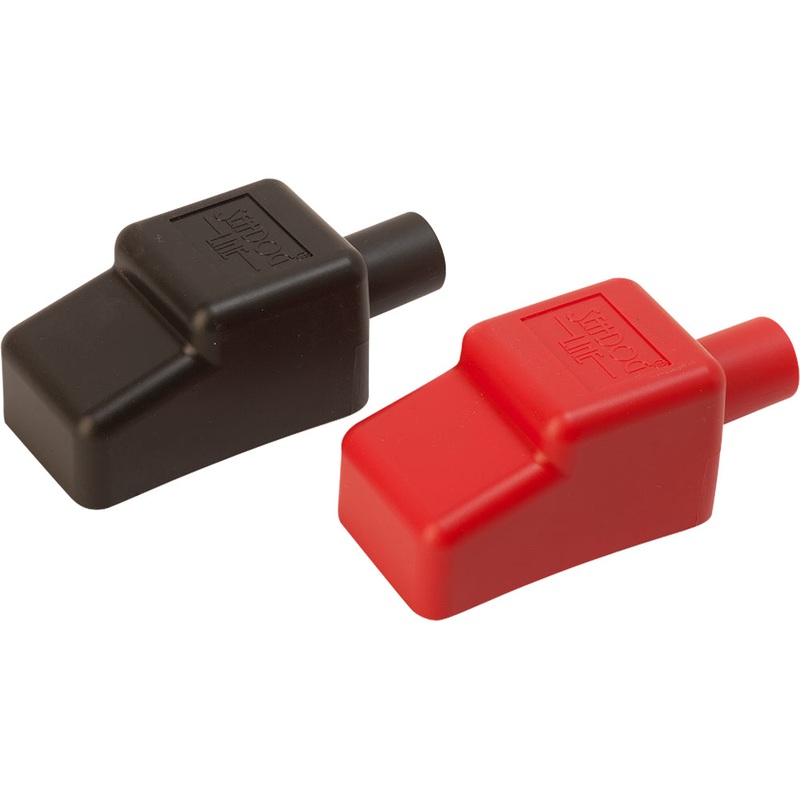 Sea-Dog Battery Terminal Covers – Red/Black – 5/8 [415115-1]