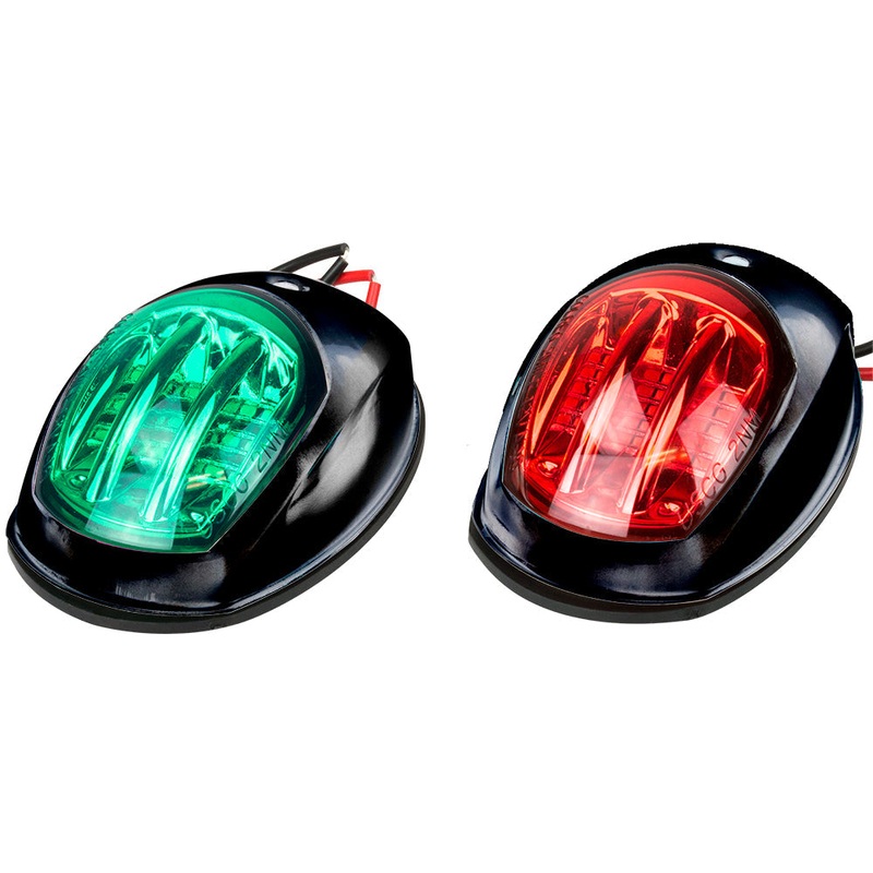 Sea-Dog Black LED Navigation Lights – Port  Starboard [400073-1]