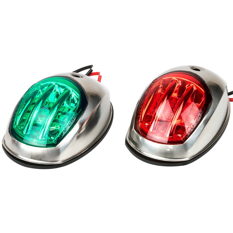 Sea-Dog Stainless Steel LED Navigation Lights – Port  Starboard [400070-1]