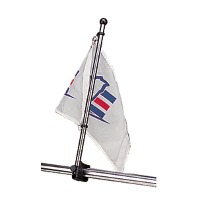 Sea-Dog Stainless Steel Rail Mount Flagpole – 17 [327122-1]