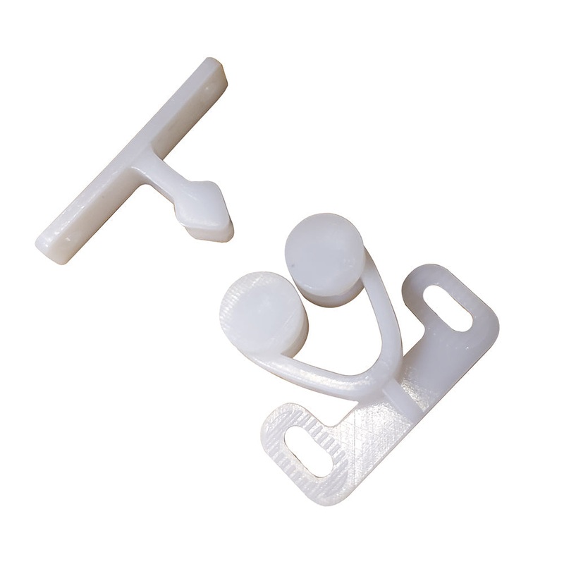 Sea-Dog Twin Roller Door Catch – White [227141-1]