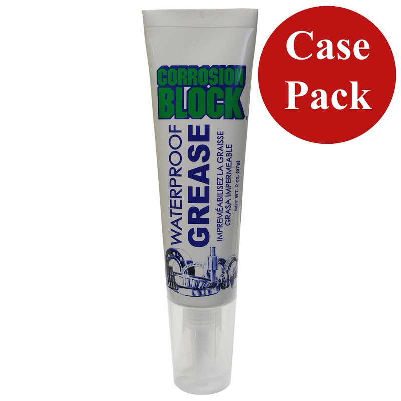 Corrosion Block High Performance Waterproof Grease – 2oz Tube – Non-Hazmat, Non-Flammable  Non-Toxic *Case of 24* [25002CASE]