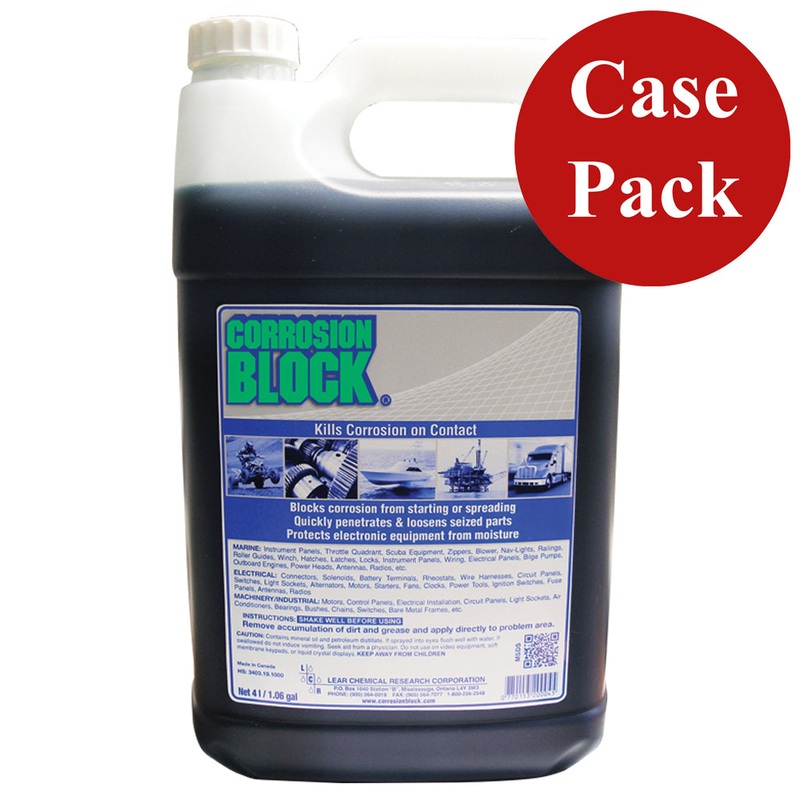 Corrosion Block Liquid 4-Liter Refill – Non-Hazmat, Non-Flammable  Non-Toxic *Case of 4* [20004CASE]