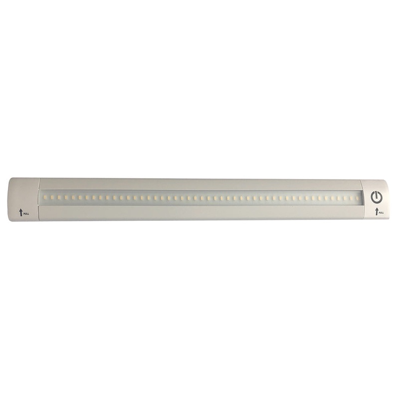 Lunasea 12 Adjustable Linear LED Light w/Built-In Touch Dimmer Switch – Cool White [LLB-32KC-01-00]