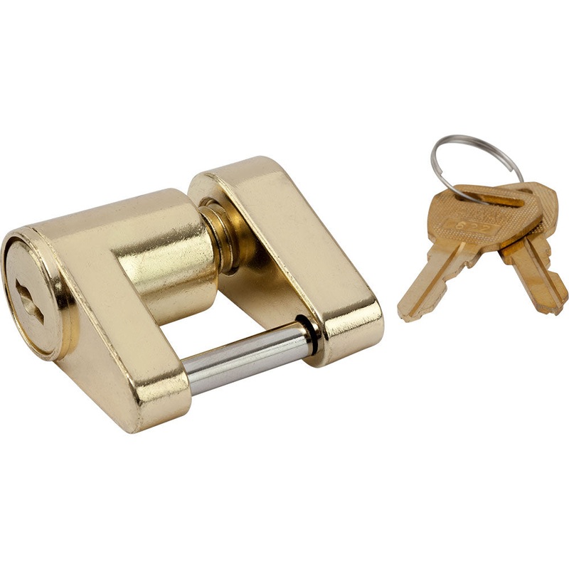 Sea-Dog Brass Plated Coupler Lock – 2 Piece [751030-1]