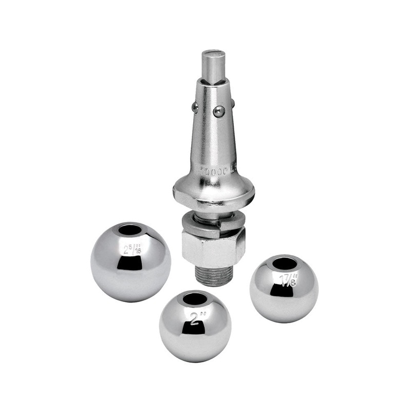 Draw-Tite Interchangeable Hitch Ball w/ 1 Shank – 1-7/8, 2, 2-5/16 Balls [63803]