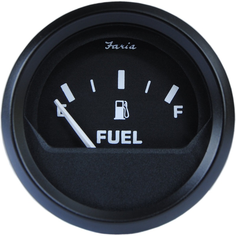 Faria Euro Black 2 Fuel Level Gauge – Metric [12802]