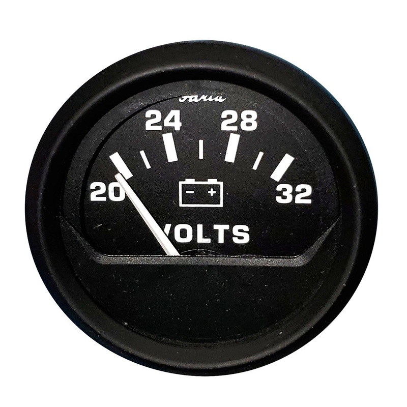 Faria Euro Black 2 Voltmeter (20-32 V) [12860]