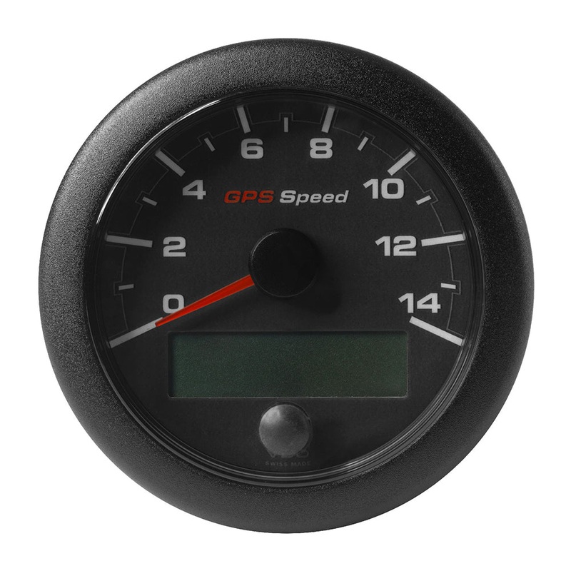 Veratron 3-3/8 (85mm) OceanLink GPS Speedometer – Black Dial  Bezel (0-14 K/MPH/KMH) [A2C1351970001]