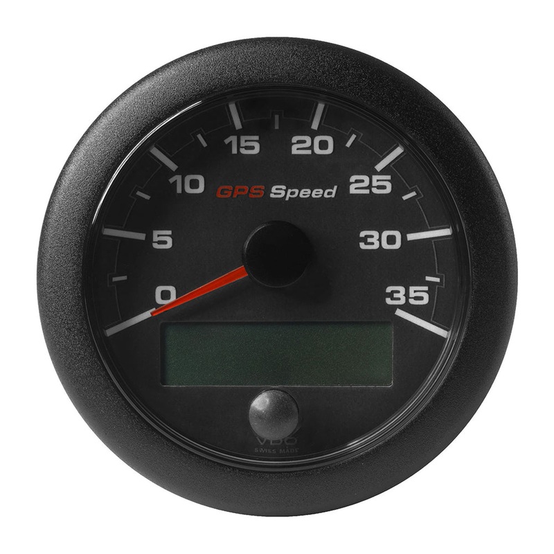 Veratron 3-3/8 (85mm) OceanLink GPS Speedometer – Black Dial  Bezel (0-35 K/MPH/KMH) [A2C1351980001]