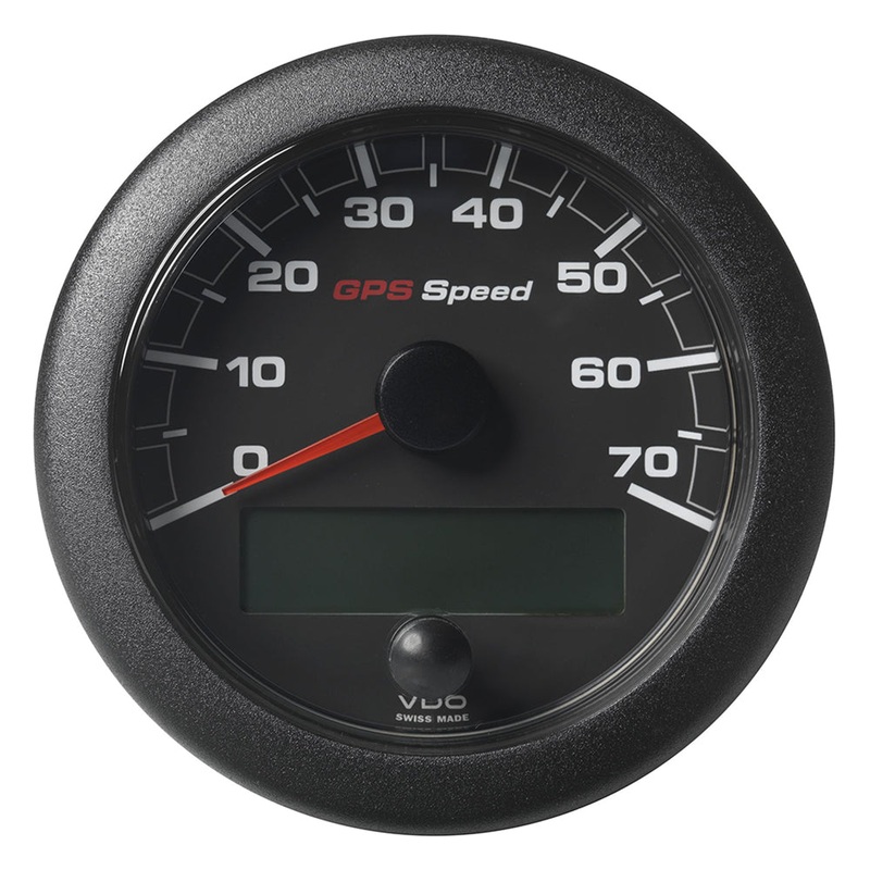 Veratron 3-3/8 (85mm) OceanLink GPS Speedometer – Black Dial  Bezel (0-70 K/MPH/KMH) [A2C1351990001]